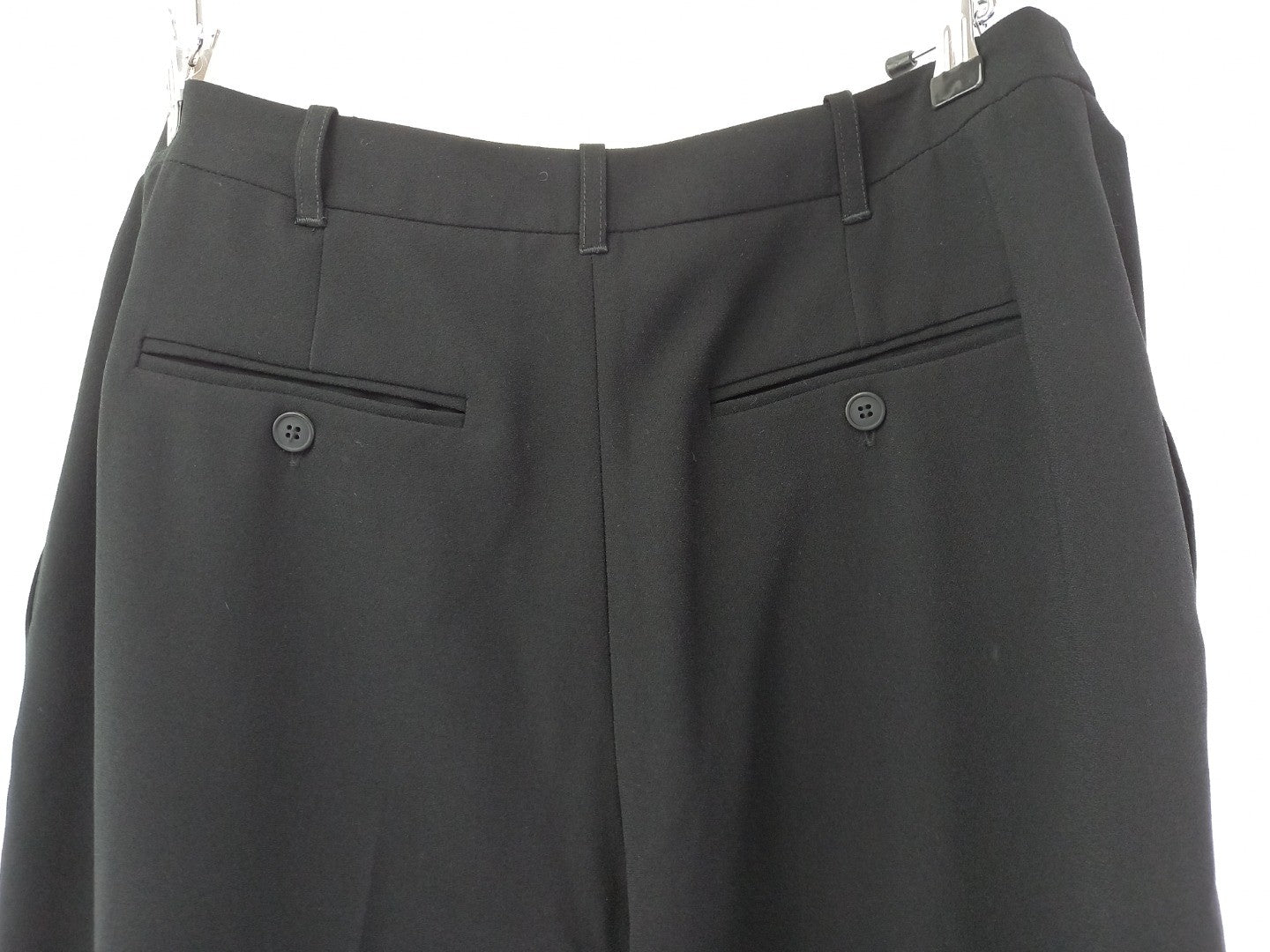 john lewis black wide leg trousers size 12