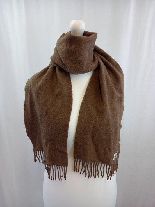 elgin 100% cashmere scarf scotland brown johnstons wrap