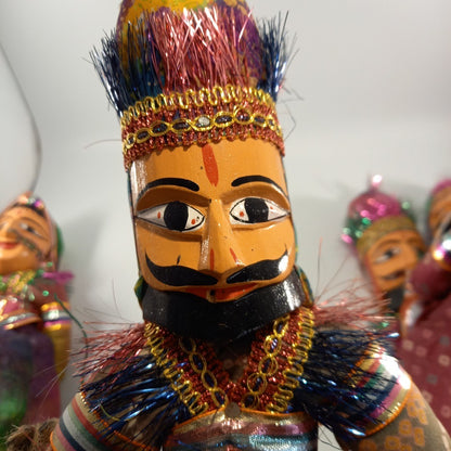 Traditional Indian Puppet Set of 6 Hand Made