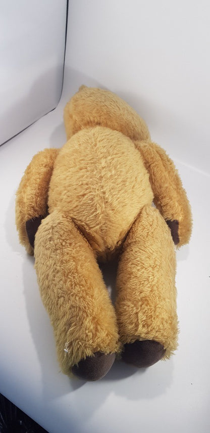 Golden Vintage Jointed Teddy Bear 22'' Tall Felt Paws VGC