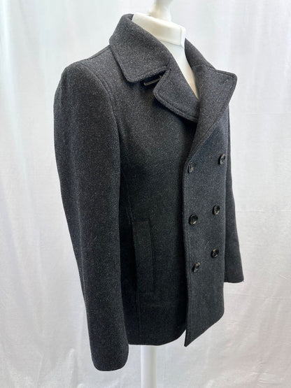 Ted Baker Coat Size 3 Black Woollen Men's Excellent