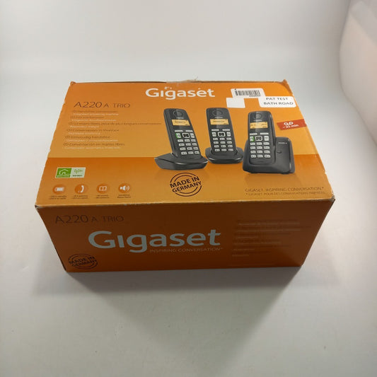 Gigaset A220 Cordless Trio 3x Landlines Set Original Packaging + Cables