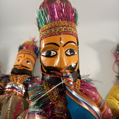 Traditional Indian Puppet Set of 6 Hand Made