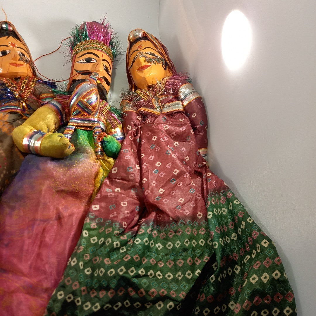 Traditional Indian Puppet Set of 6 Hand Made