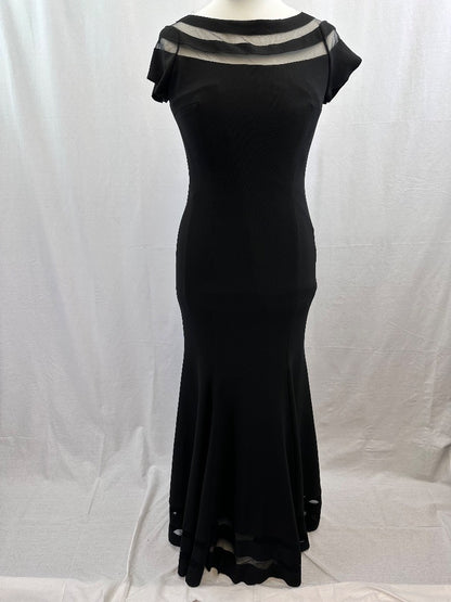 Js Collection Black Dress Maxi EU 38 UK 12 Formal Smart Excellent