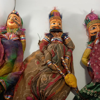 Traditional Indian Puppet Set of 6 Hand Made