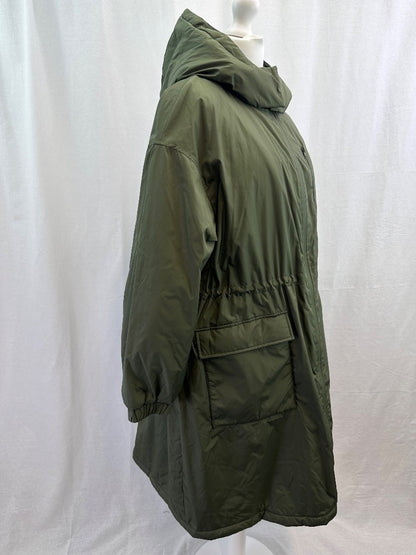 M&S Green Coat Ladies Parka Style UK 22 Excellent