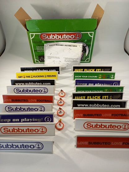 subbuteo official fences set incomplete with figures