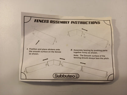 subbuteo official fences set incomplete with figures