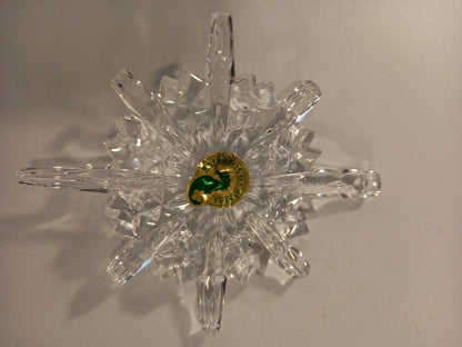 Waterford lead crystal snowflake snowstar annual decoration