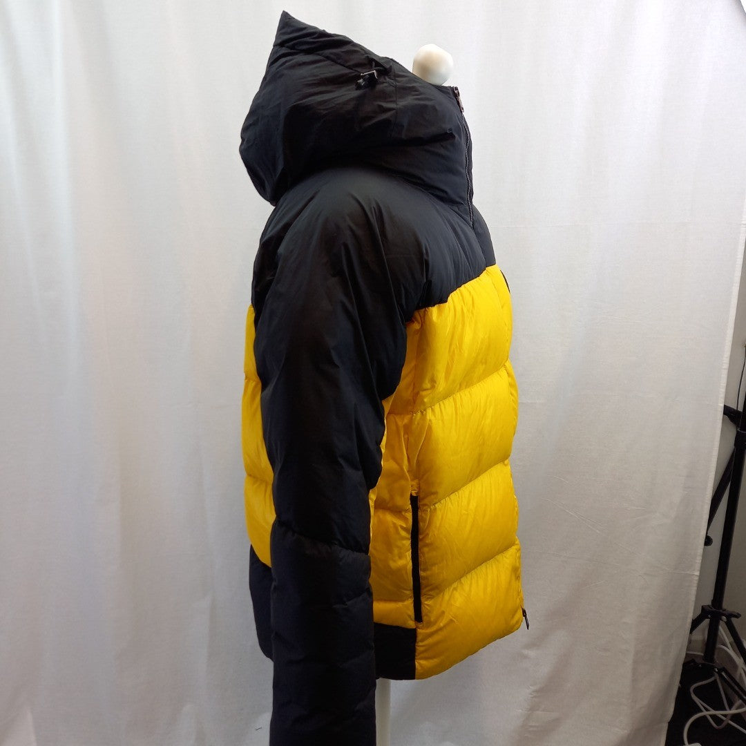 Ralph Lauren RLX Yellow Puffer Coat Ultra Lightweight Size L Excellent