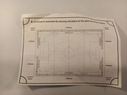 subbuteo official fences set incomplete with figures