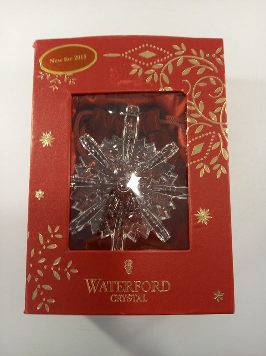 Waterford lead crystal snowflake snowstar annual decoration