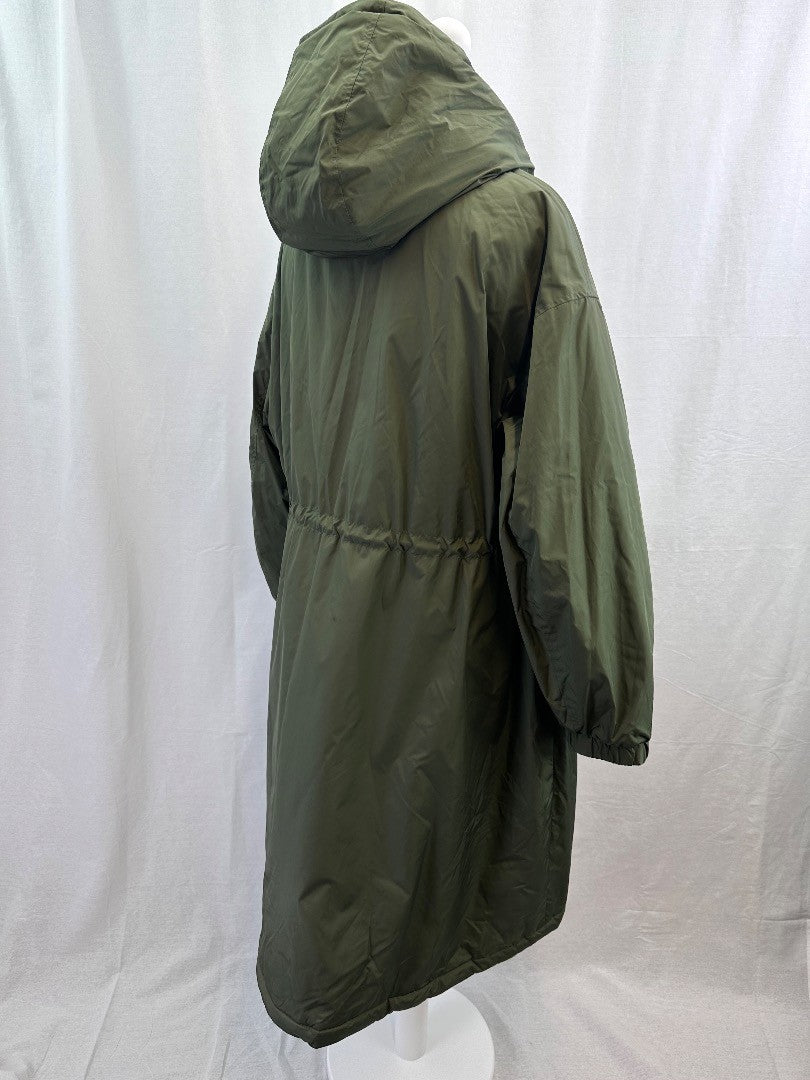 M&S Green Coat Ladies Parka Style UK 22 Excellent