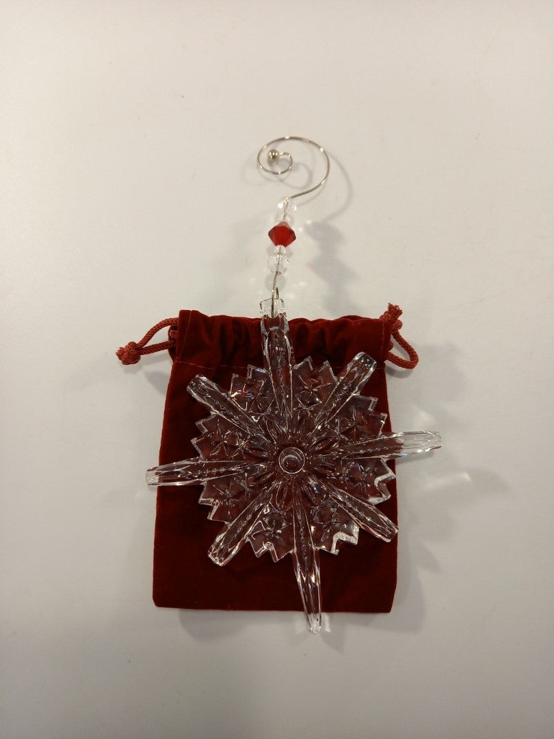 Waterford lead crystal snowflake snowstar annual decoration