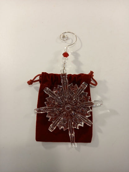 Waterford lead crystal snowflake snowstar annual decoration