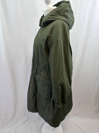 M&S Green Coat Ladies Parka Style UK 22 Excellent