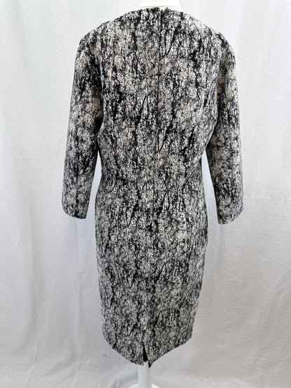 French Connection Black & White Dress Size 14 Excellent Condition