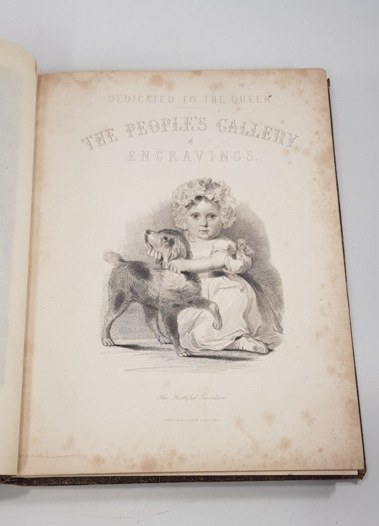 The Peoples Gallery of Engravings 1844 Leather Bound VGC