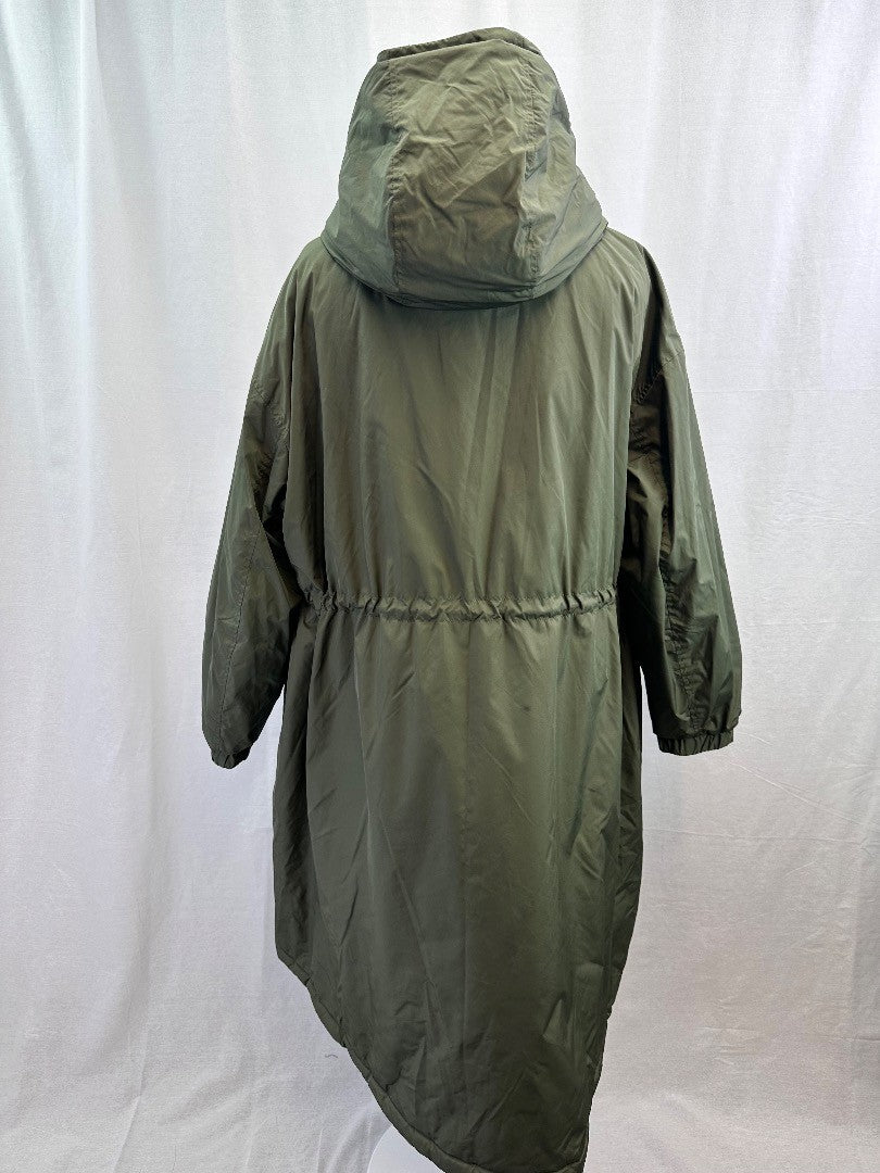 M&S Green Coat Ladies Parka Style UK 22 Excellent