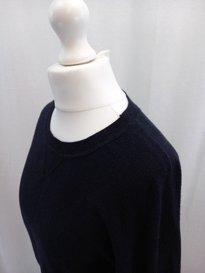 chalk jumper black one size batwing sleeve womens