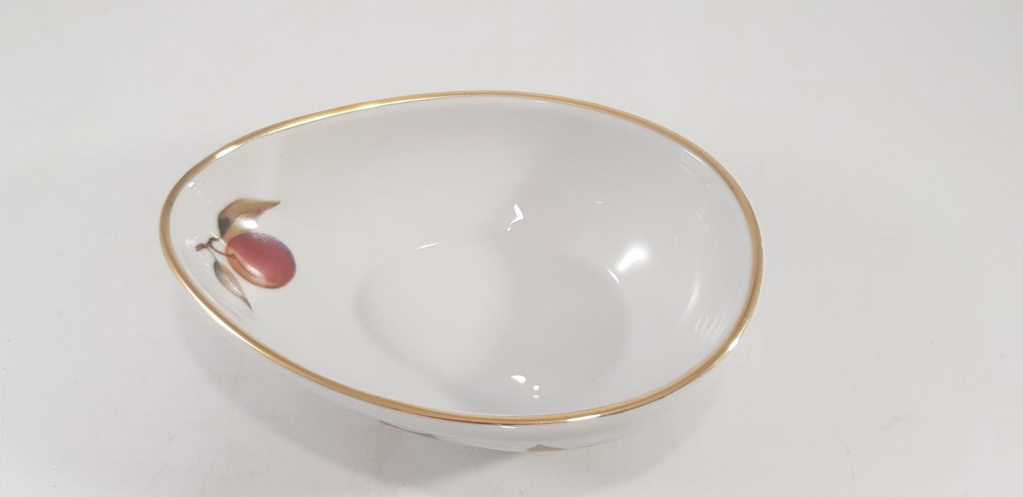 Royal Worcester Evesham Gold Fruit Avocado Dish Bowl Excellent Condition