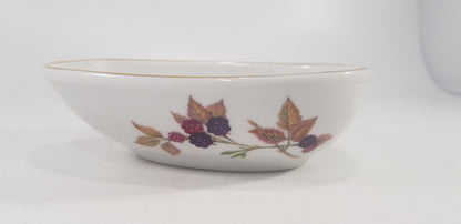 Royal Worcester Evesham Gold Fruit Avocado Dish Bowl Excellent Condition