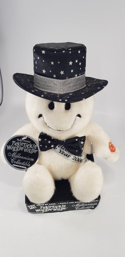 Tickle Tickle Wiggle Wiggle Millennium Collectible Musical Toy Snowman Y2K