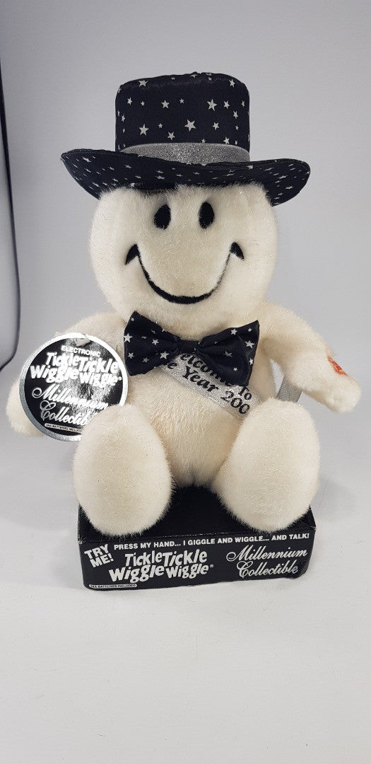 Tickle Tickle Wiggle Wiggle Millennium Collectible Musical Toy Snowman Y2K