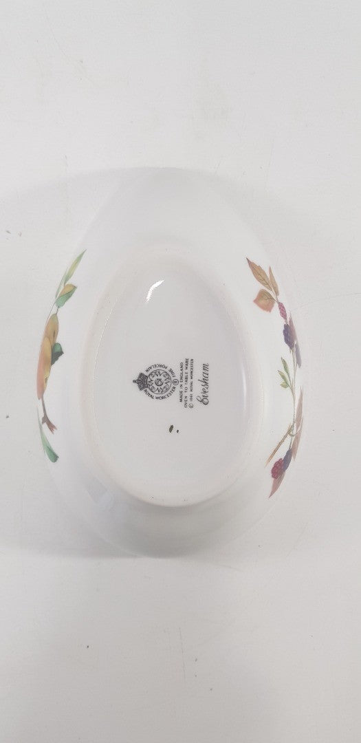 Royal Worcester Evesham Gold Fruit Avocado Dish Bowl Excellent Condition