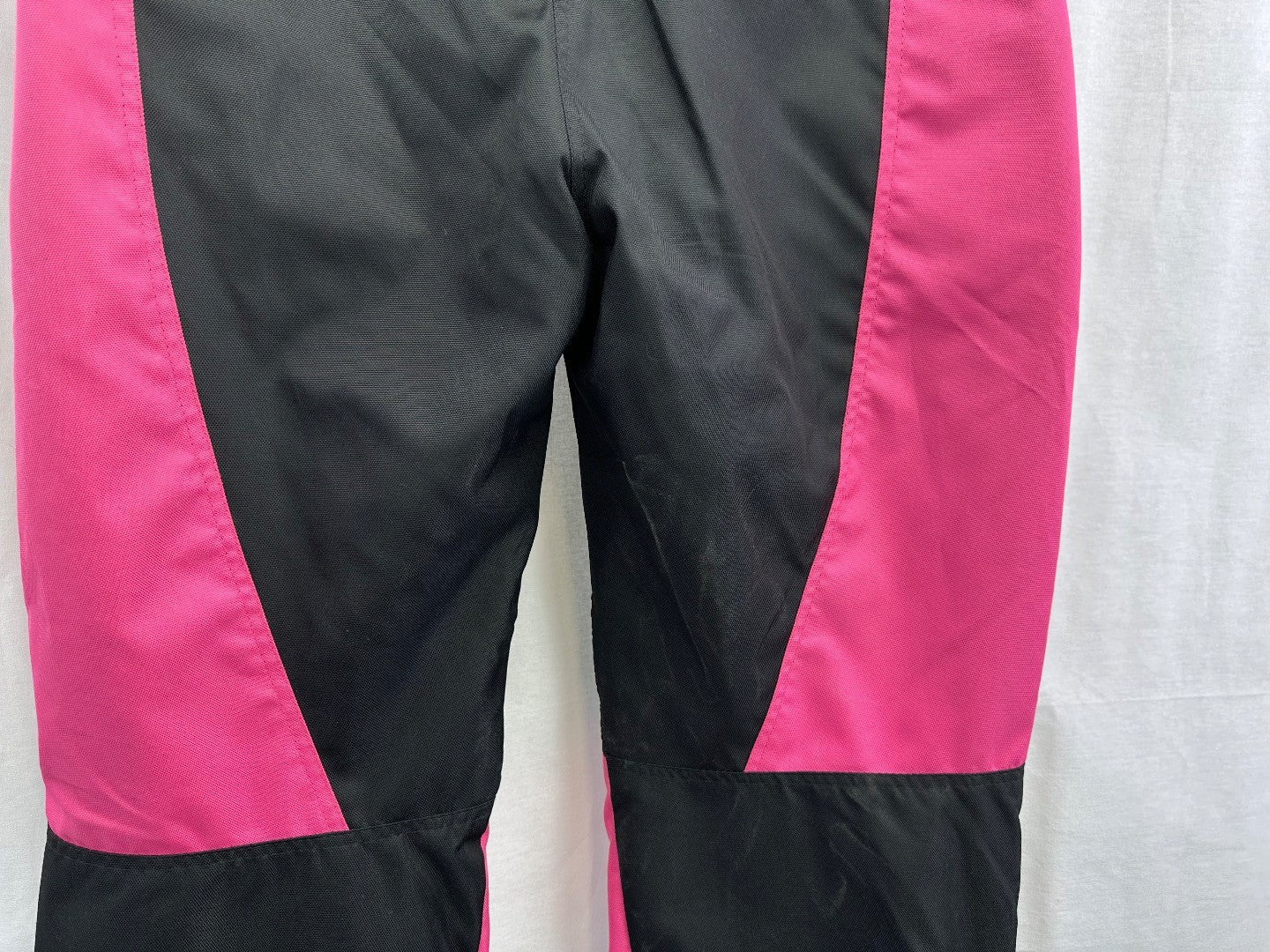 Cordura Black Pink Motorbike Trousers Waterproof Scotchlite 3M Thigh Knee Pads Size 36" VGC