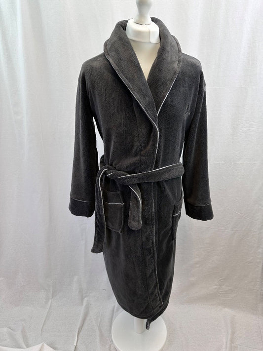 Guinness Charcoal Fleece Bath Robe Size XS Excellent Condition