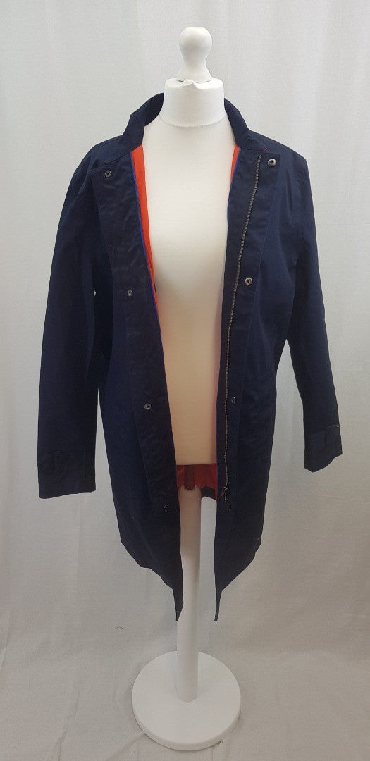 Boden Navy Rain Mac Men's Size L Excellent Condition