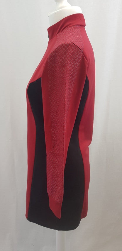 Cosermart Startrek Operations/Engineering Red Dress Costume  Size M Ex Con