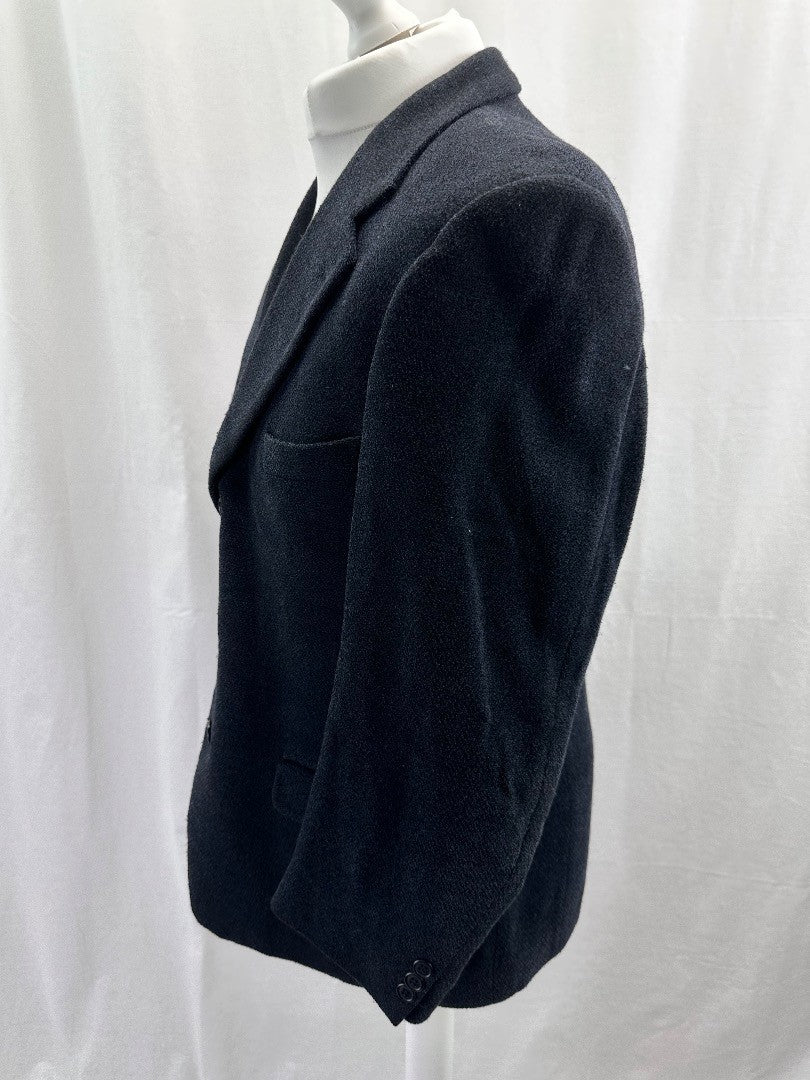 Marks & Spencers Inspired by Italy Navy Soft Jacket Blazer Size 40" Chest Short VGC