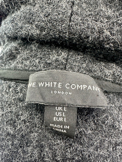 The White Company Woollen Jacket 100% Wool Grey Womens Size L Excellent