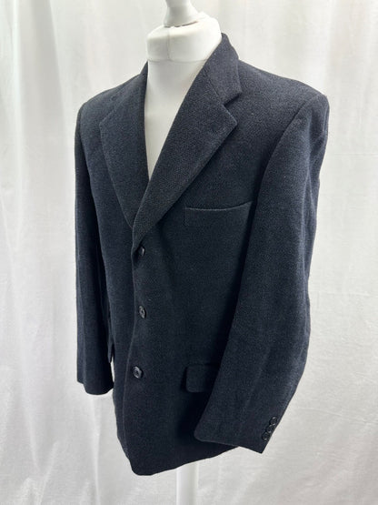 Marks & Spencers Inspired by Italy Navy Soft Jacket Blazer Size 40" Chest Short VGC