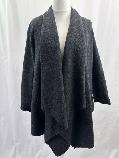 The White Company Woollen Jacket 100% Wool Grey Womens Size L Excellent