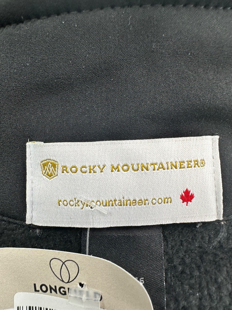 Rocky Mountaineer Black High Neck Jacket Pockets Size L Excellent Condition