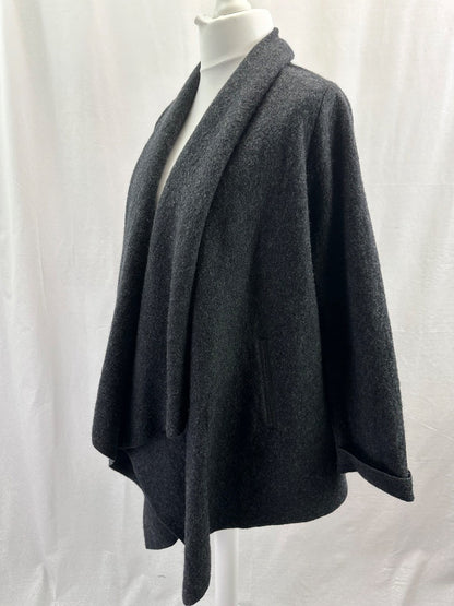 The White Company Woollen Jacket 100% Wool Grey Womens Size L Excellent