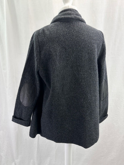 The White Company Woollen Jacket 100% Wool Grey Womens Size L Excellent