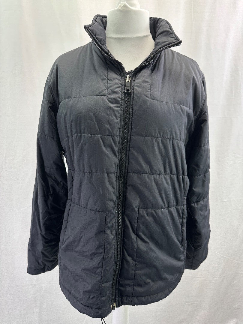 Rohan Black Puffer Style Coat Pack Ice Jacket Size L VGC with defect