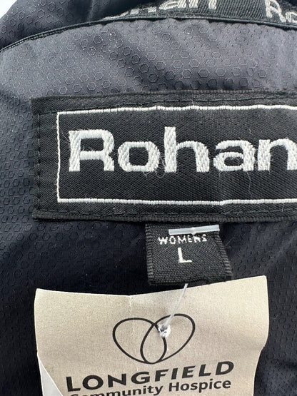 Rohan Black Puffer Style Coat Pack Ice Jacket Size L VGC with defect