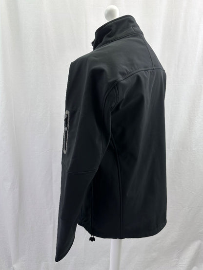 Rocky Mountaineer Black High Neck Jacket Pockets Size L Excellent Condition