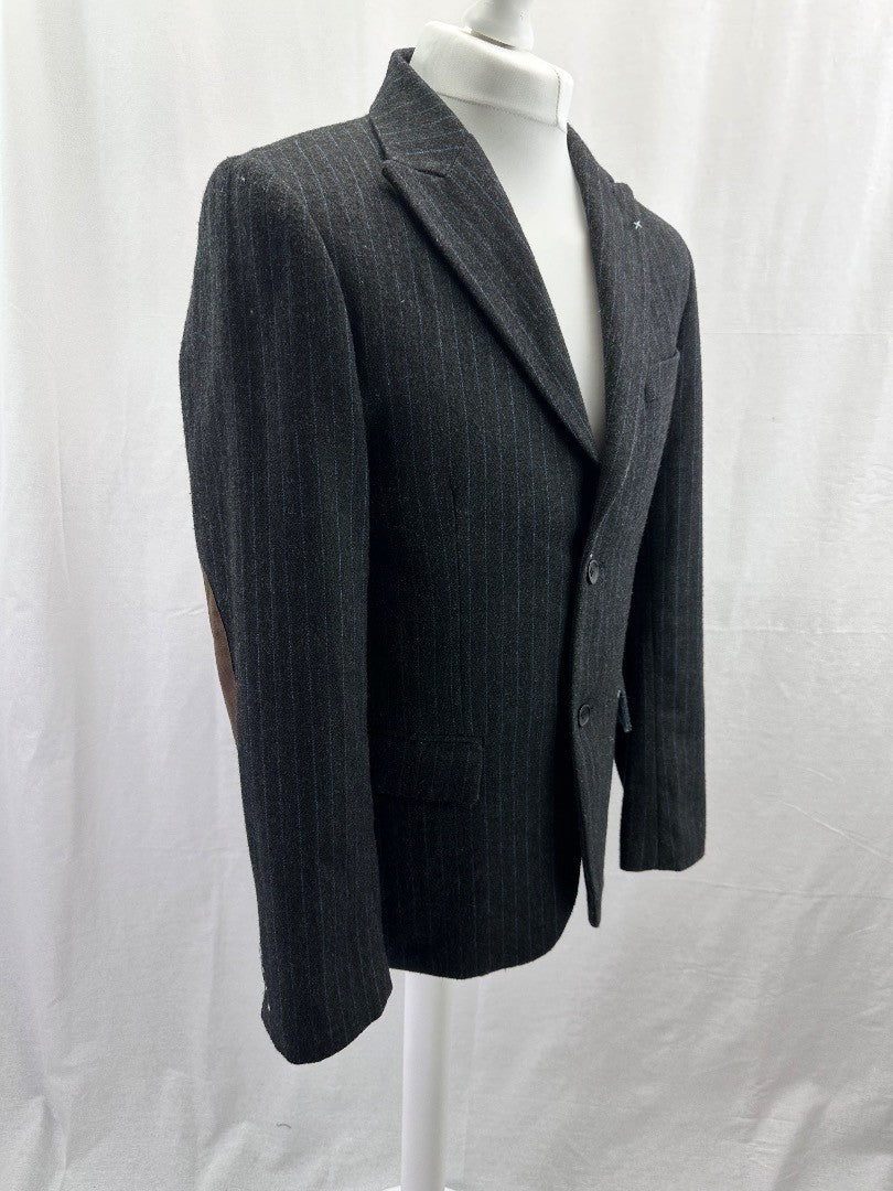 Scotch & Soda Mens Blazer Striped Wool UK M Excellent