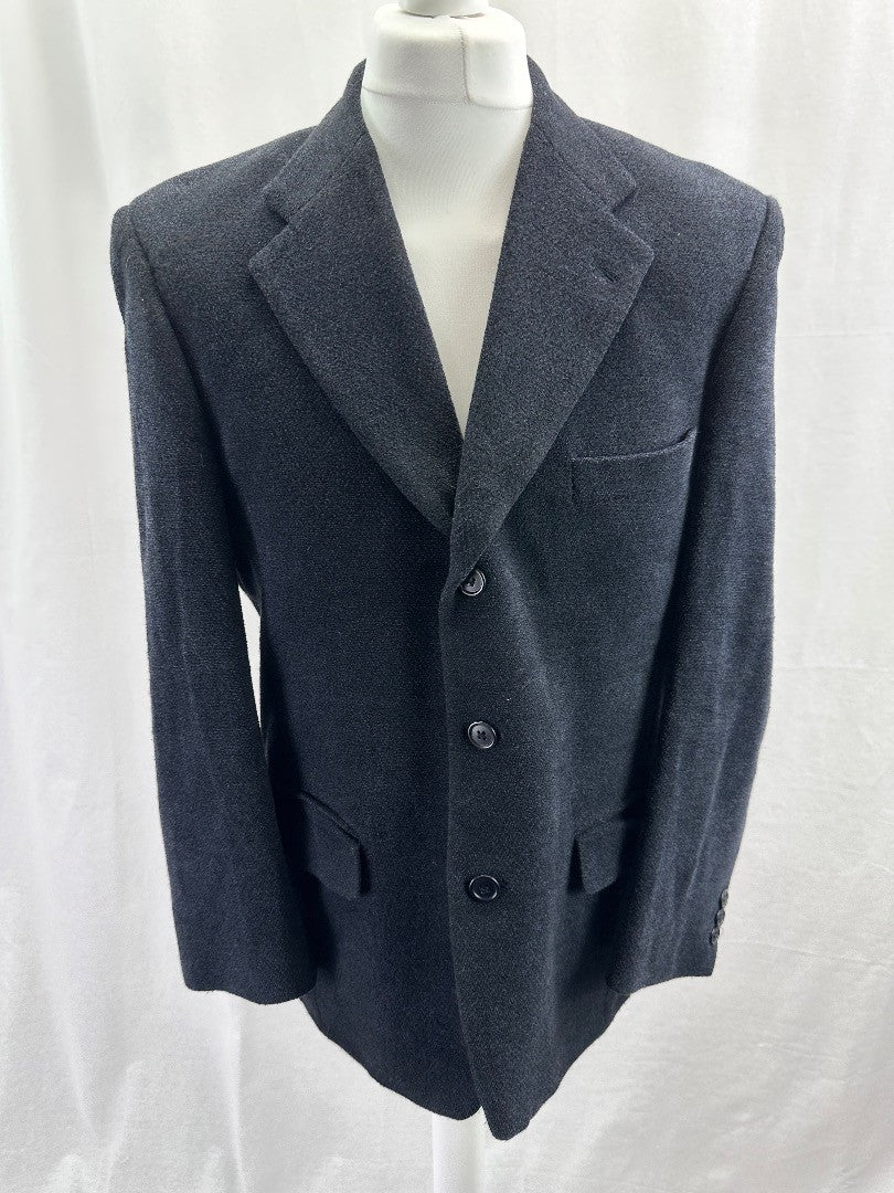 Marks & Spencers Inspired by Italy Navy Soft Jacket Blazer Size 40" Chest Short VGC