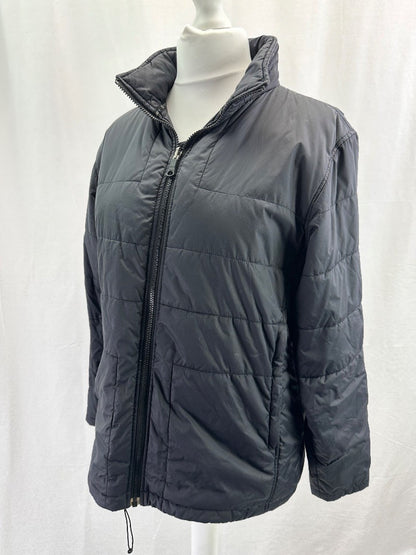 Rohan Black Puffer Style Coat Pack Ice Jacket Size L VGC with defect