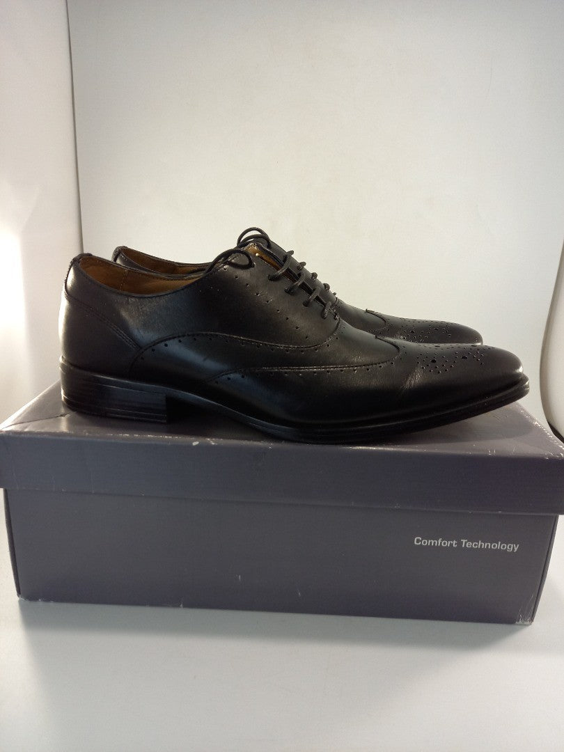 henleys airsoft brogues black leather size 9