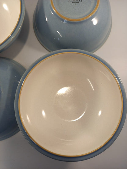 denby cereal bowls blue elements x4