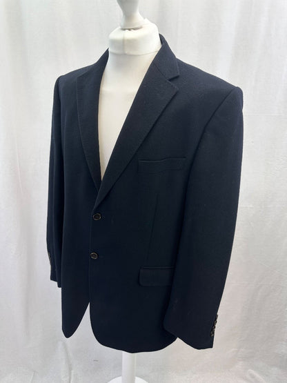 M&S Collezione Cashmere & Wool Mens Navy Blazer Chest 44" Excellent Condition